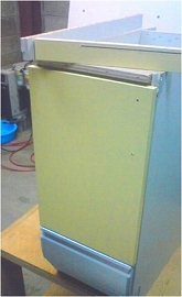 食器乾燥機専用の収納キャビネット改造